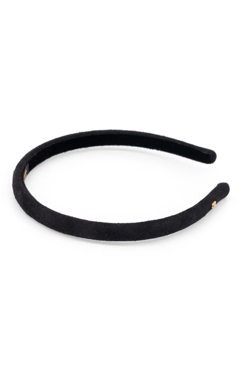 Alexandre de Paris Suede headband, Alternate, color,