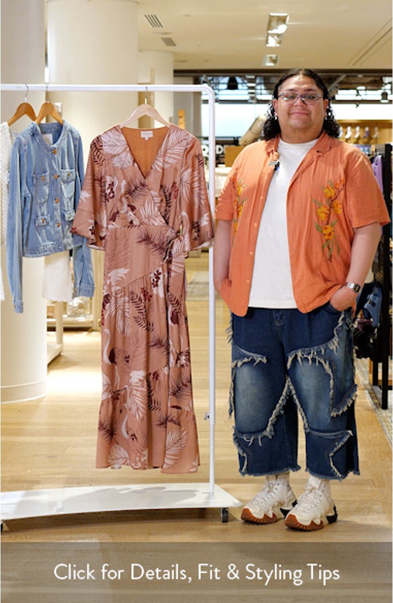 Qwynn Flutter Sleeve Maxi Dress, sales video thumbnail