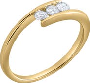 LuvMyJewelry Trilove 14K Gold Diamond Ring - 0.25 ct