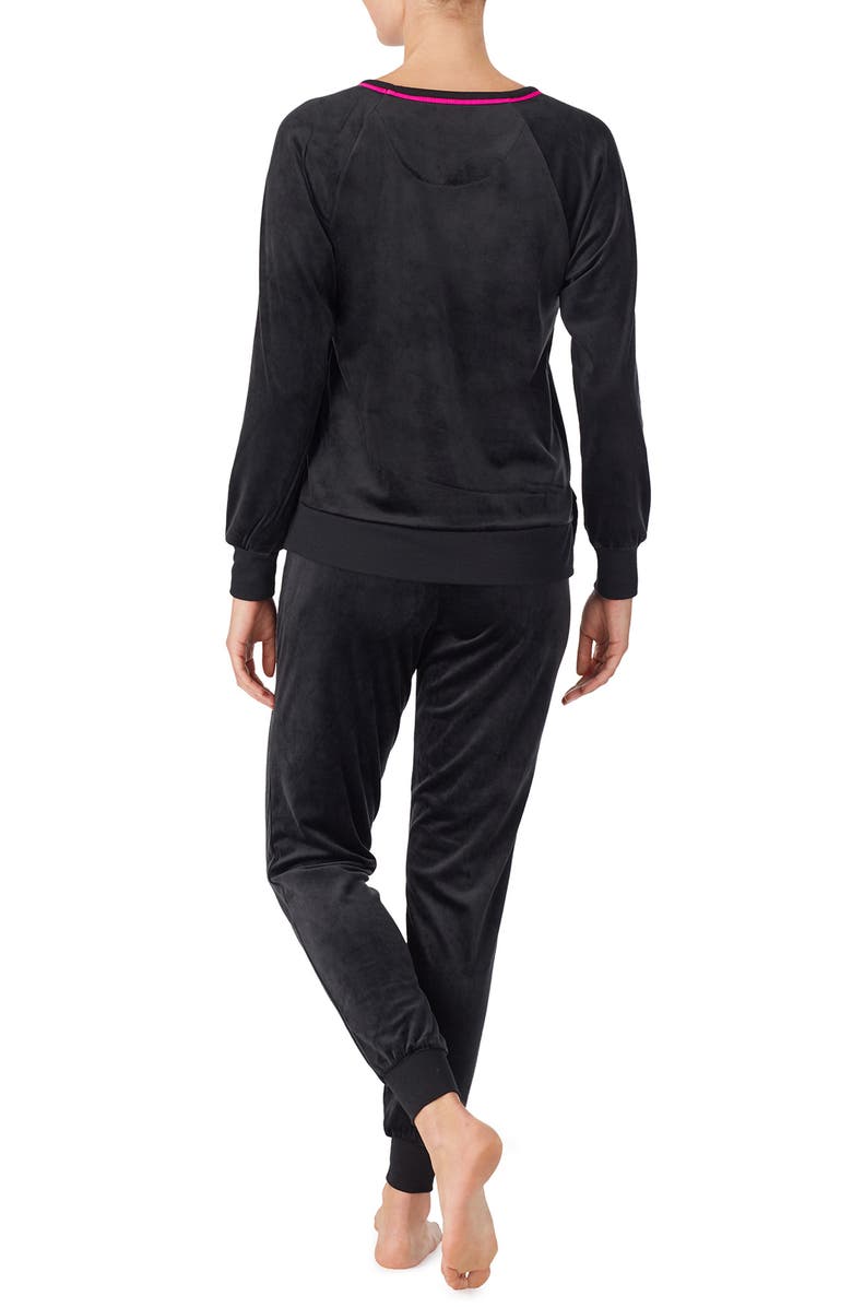 Kate Spade New York velour pajamas, Alternate, color, 