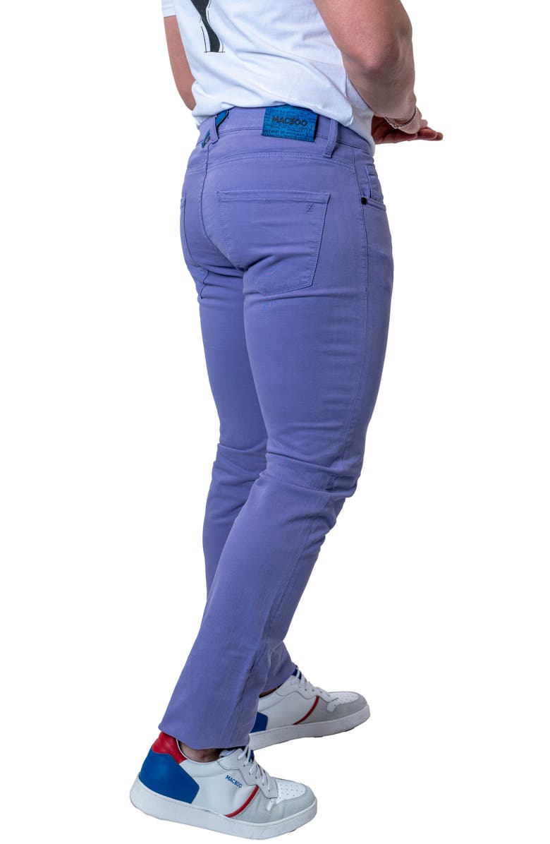 Maceoo Athletic Fit Stretch Jeans, Alternate, color, Purple