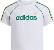 adidas Kids' 3-Stripes Crop T-Shirt