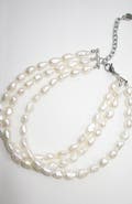 Rimor Jewelry Three Row Baroque Pearl Choker