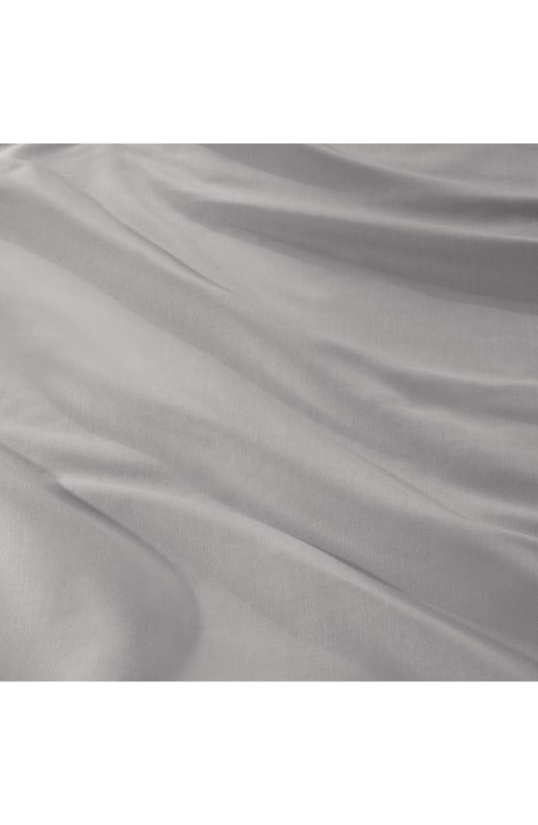 Bare Home 400 Thread Count Organic Cotton Sateen Fitted Sheet - Full XL, Alternate, color, Grey