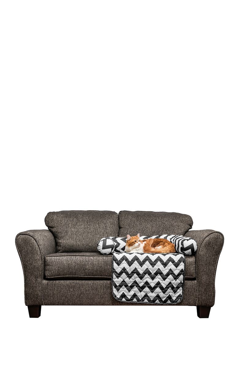 Duck River Textile Black Fubba Reversible Pet Bed & Chair Cover, Alternate, color,