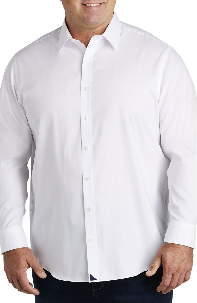 Untuckit Fit by Dxl Big & Tall Las Cases Sport Shirt, Alternate, color, White