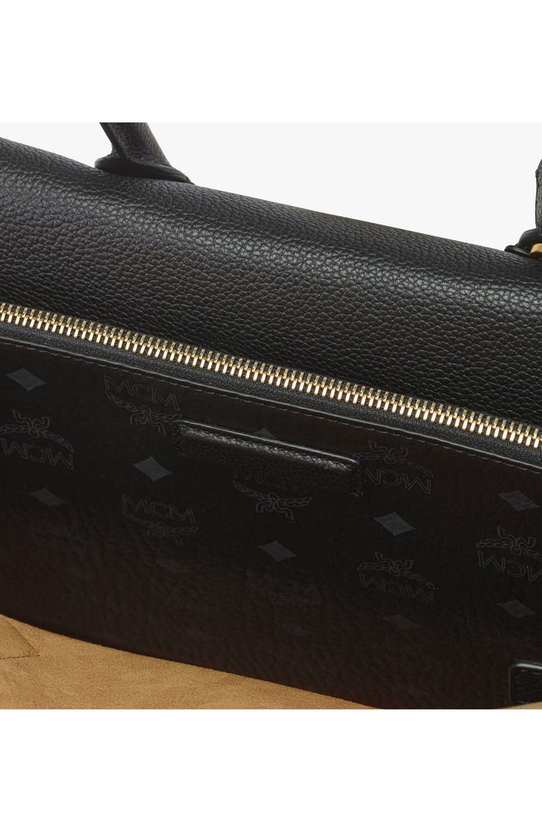 MCM Medium Milla Tote in Spanish Embossed Leather, Alternate, color, Black
