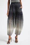 Christopher John Rogers Halftone Wiggle Dot Harem Pants