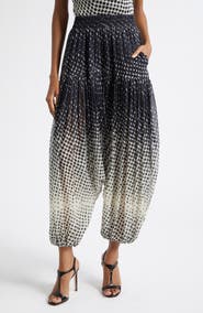 Christopher John Rogers Halftone Wiggle Dot Harem Pants