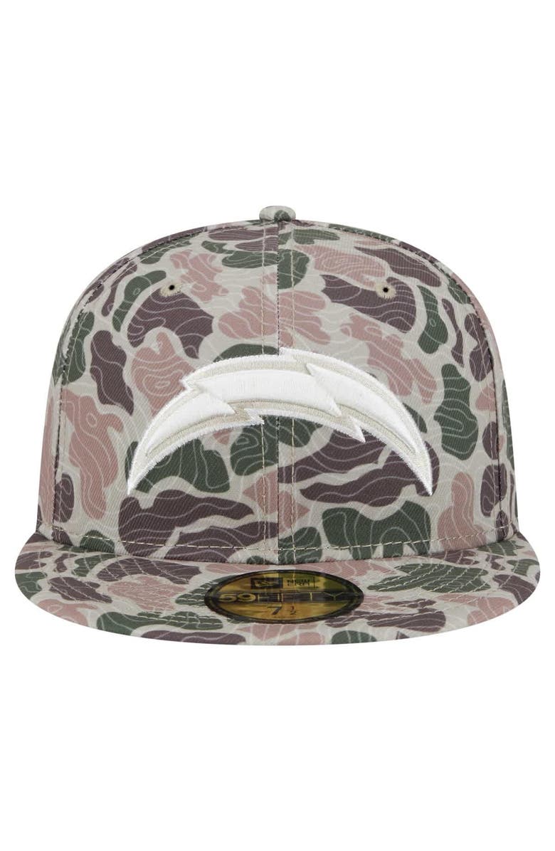 New Era Men's New Era Los Angeles Chargers Geo Camo 59FIFTY Fitted Hat, Alternate, color, Camo