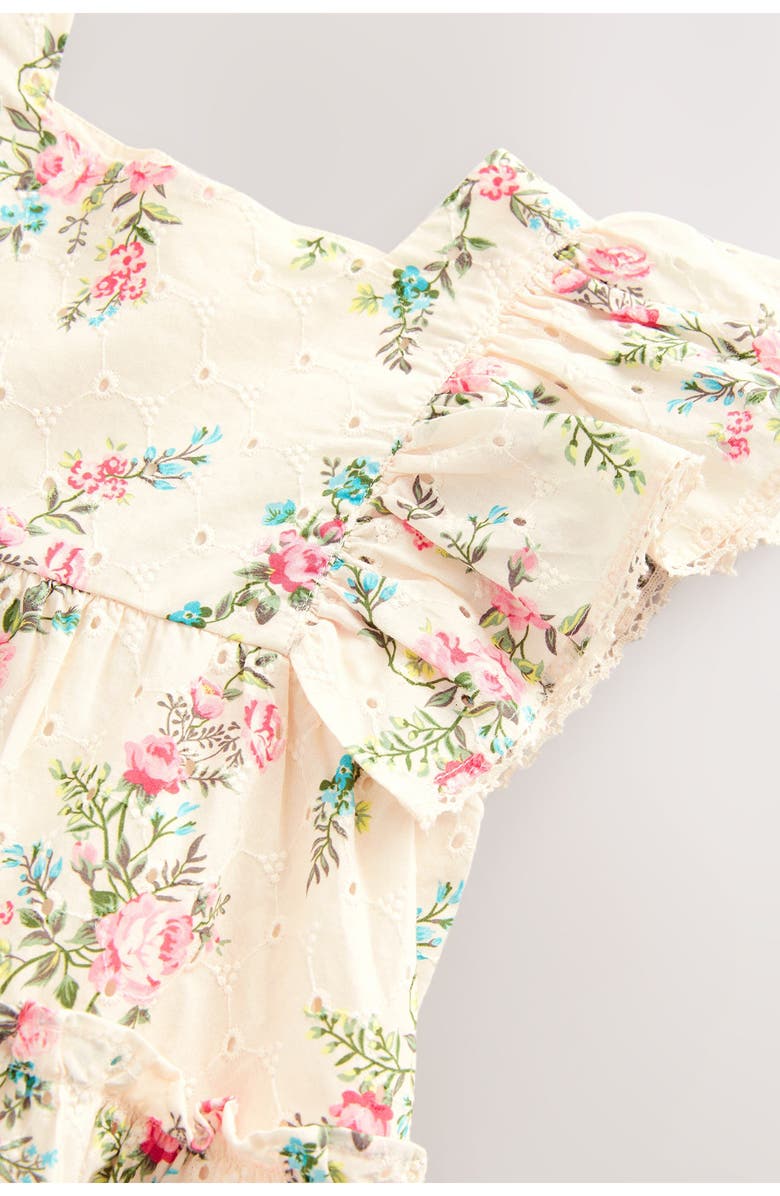 NEXT Kids' Floral Ruffle Party Dress, Alternate, color, 