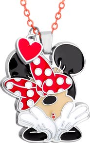 Disney Minnie Mouse and Mickey Heart Necklace