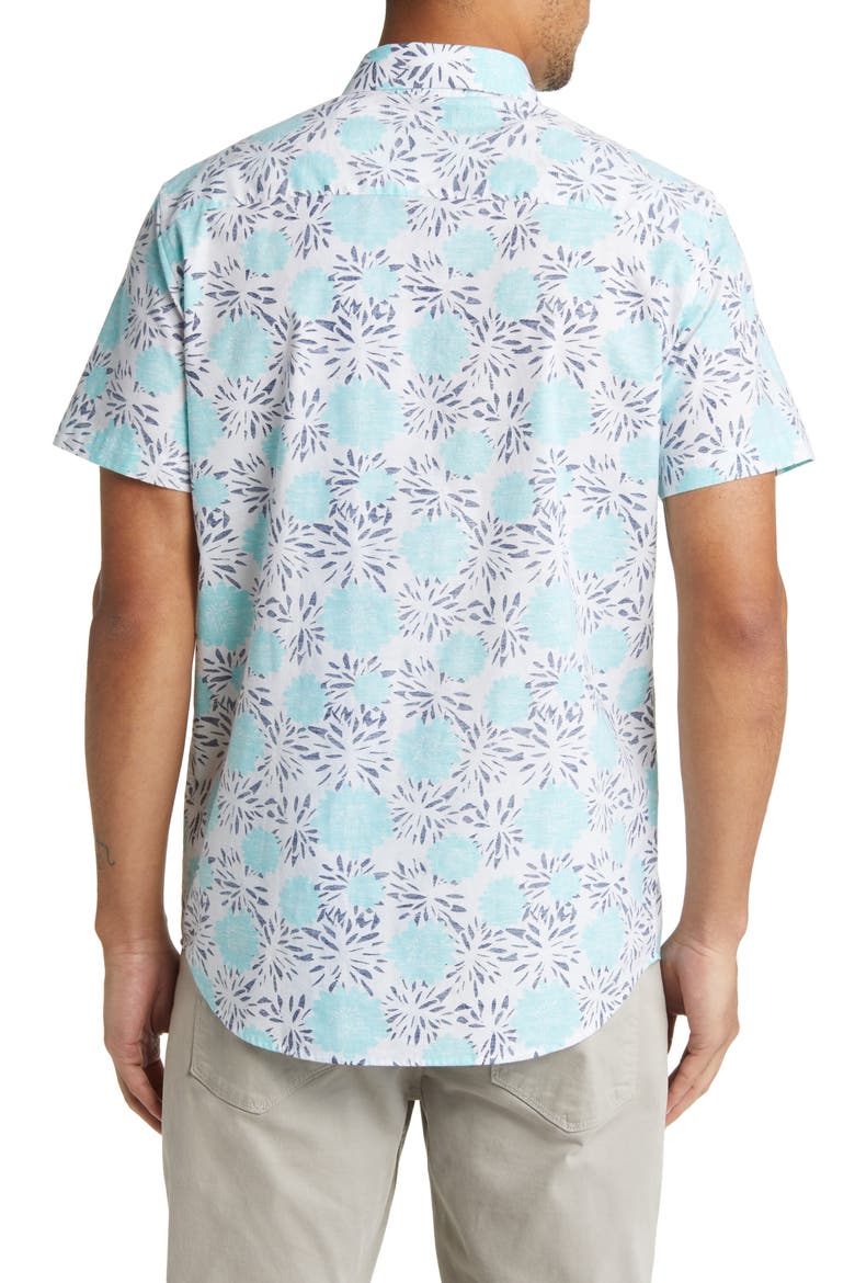 Stylite Short Sleeve Button-Up Shirt, Alternate, color, WHITE