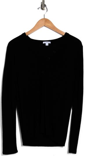 Long Sleeve Slub Jersey Henley