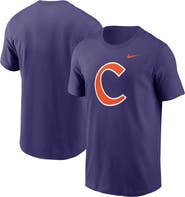 Nike Men's Nike Purple Clemson Tigers Baseball Logo T-Shirt