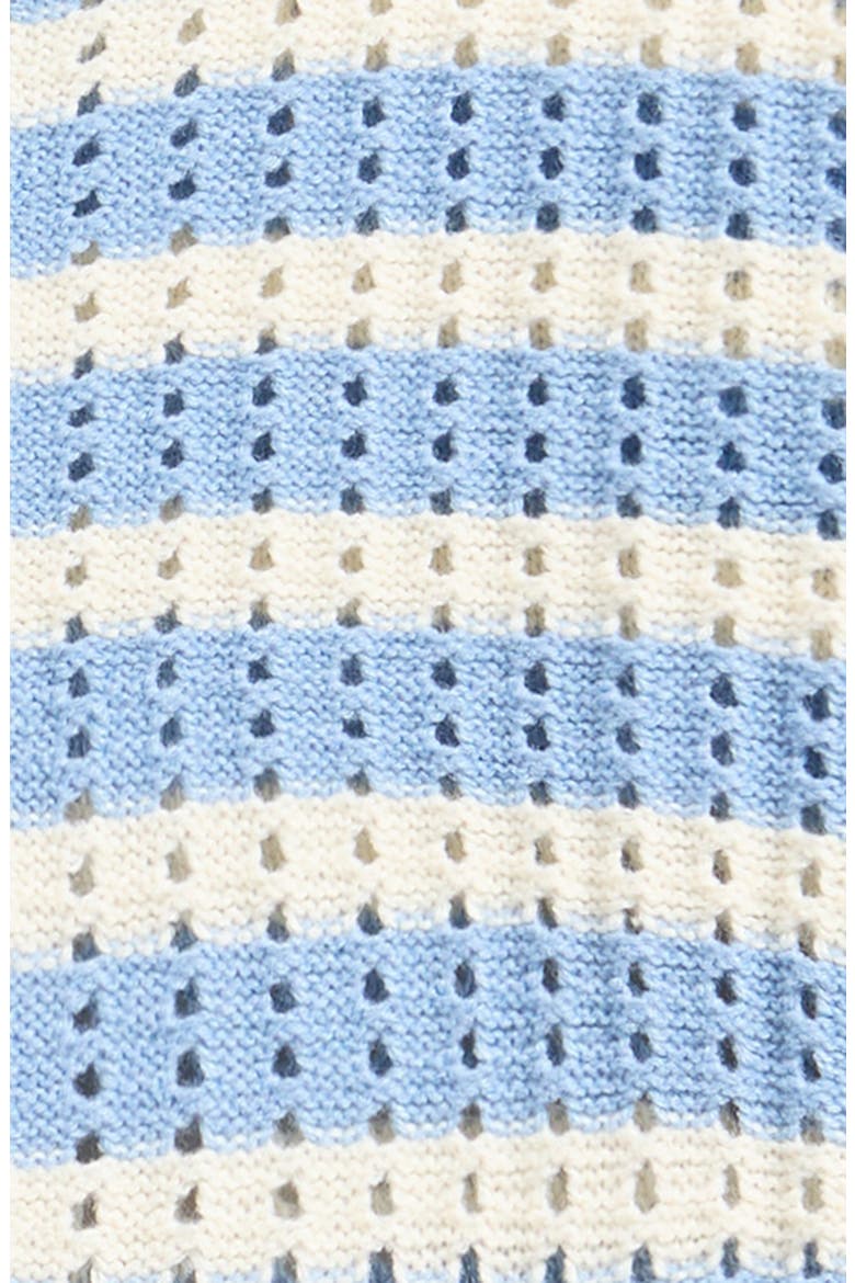Kids' Hooded Stripe Cardigan, Alternate, color, LIGHT BLUE