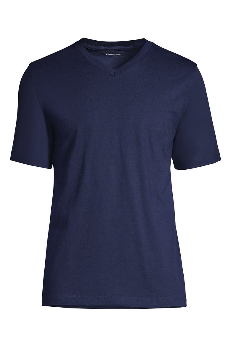 Super-T Short Sleeve V-Neck T-Shirt, Alternate, color, Radiant Navy