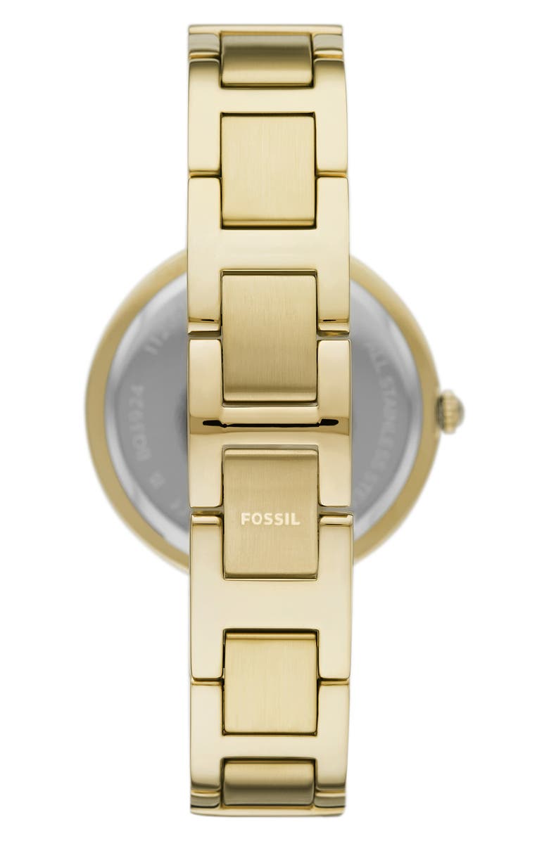 Fossil Karli Crysta Embellished Three-Hand Quartz Bracelet Watch, 32mm, Alternate, color,