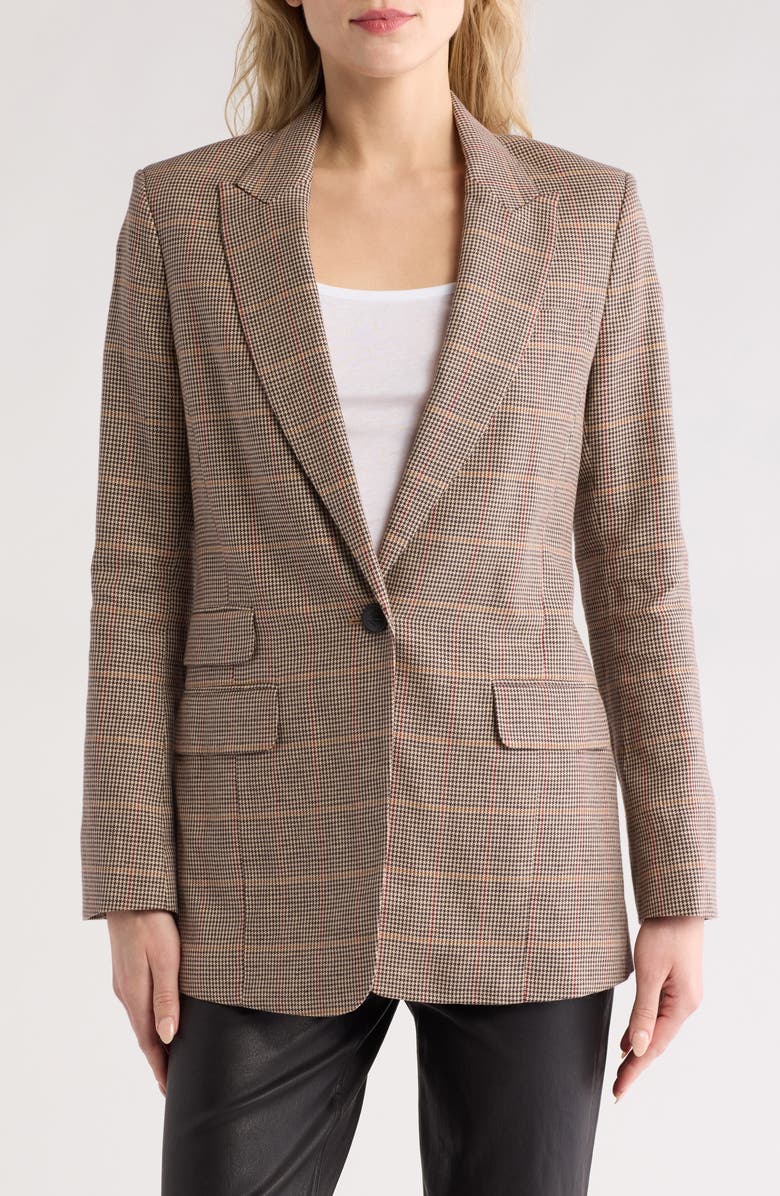 rag & bone Foster Plaid Single Button Blazer, Main, color, 
