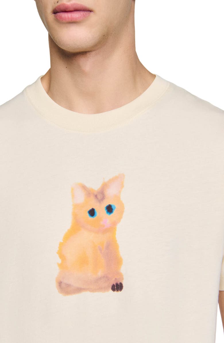 SANDRO Wild Animals T-shirt, Alternate, color, 