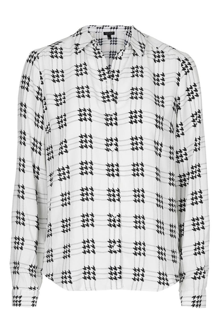 Check Grid Shirt, Alternate, color, CREAM