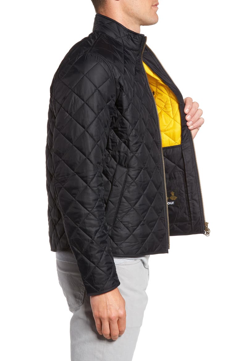 Pod Regular Fit Quilted Jacket, Alternate, color, BLACK