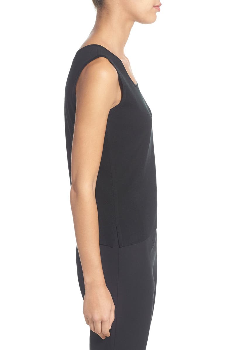 Ming Wang Scoop Neck Tank, Alternate, color, Black