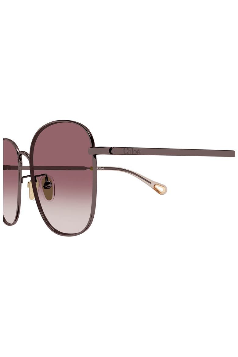 CH0407SK 59mm Gradient Polarized Round Sunglasses, Alternate, color, BROWN