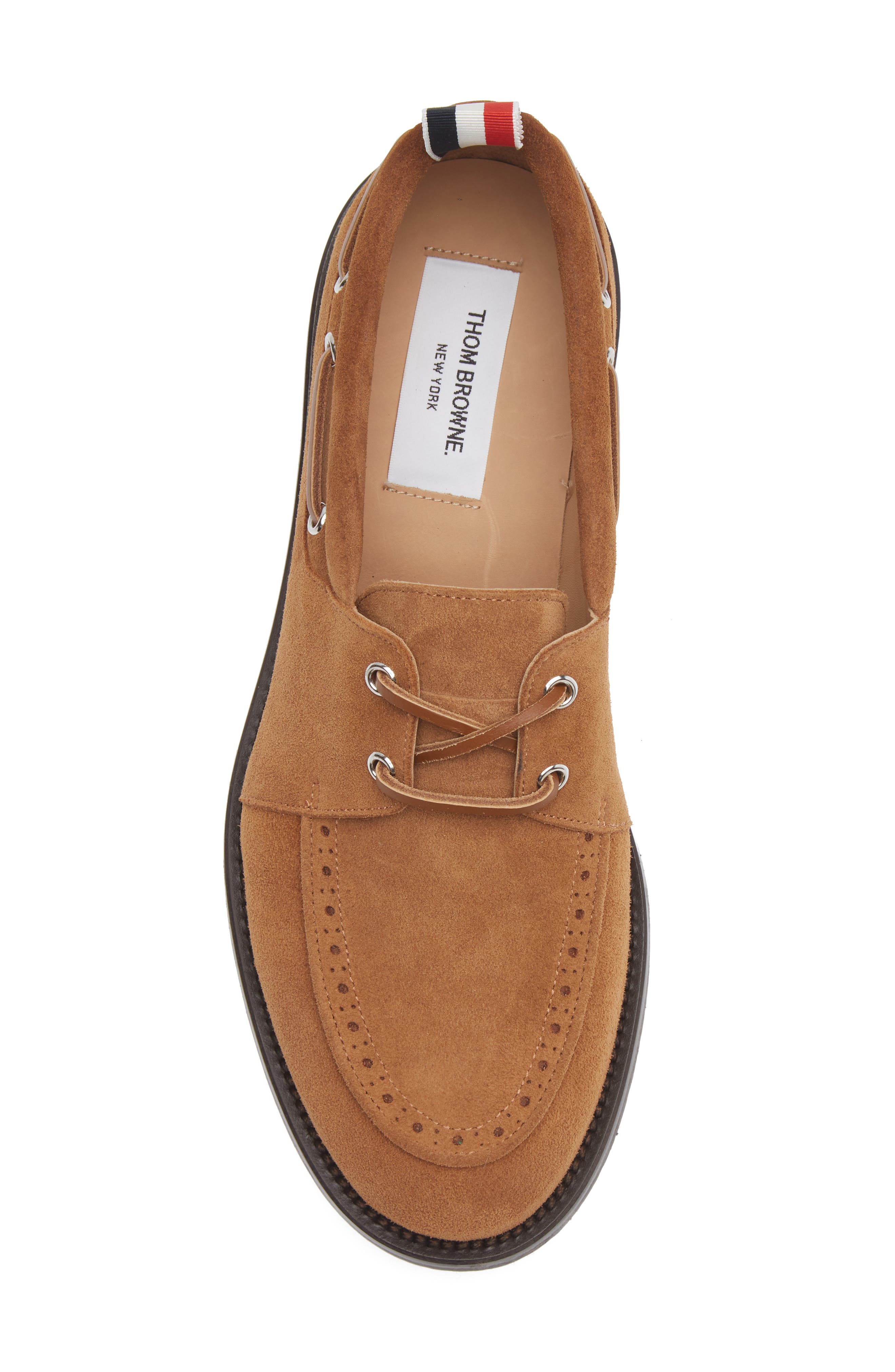 Padded Boat Shoe, Alternate, color, CARAMEL