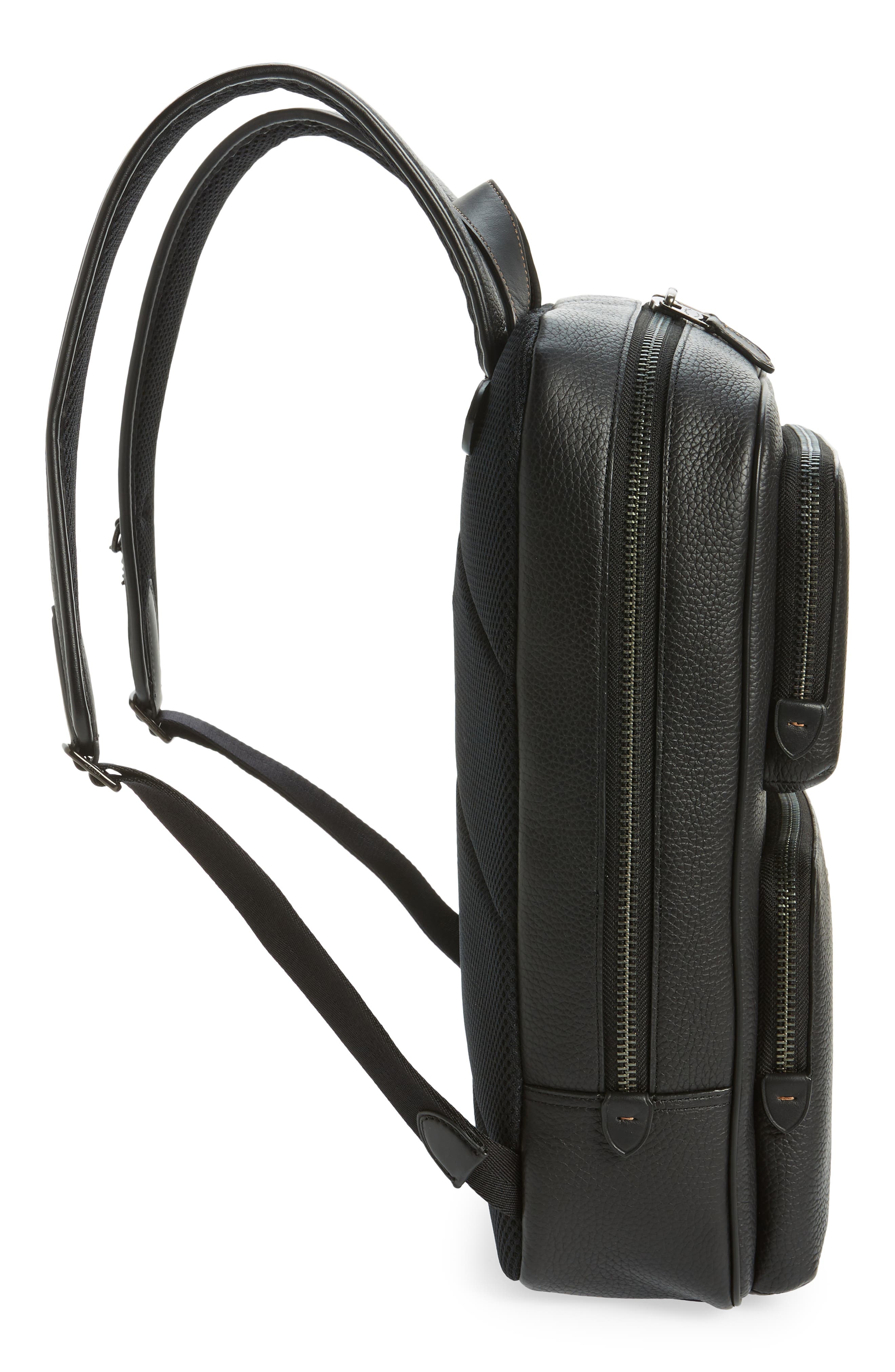 COACH Gotham Leather Backpack, Alternate, color, 