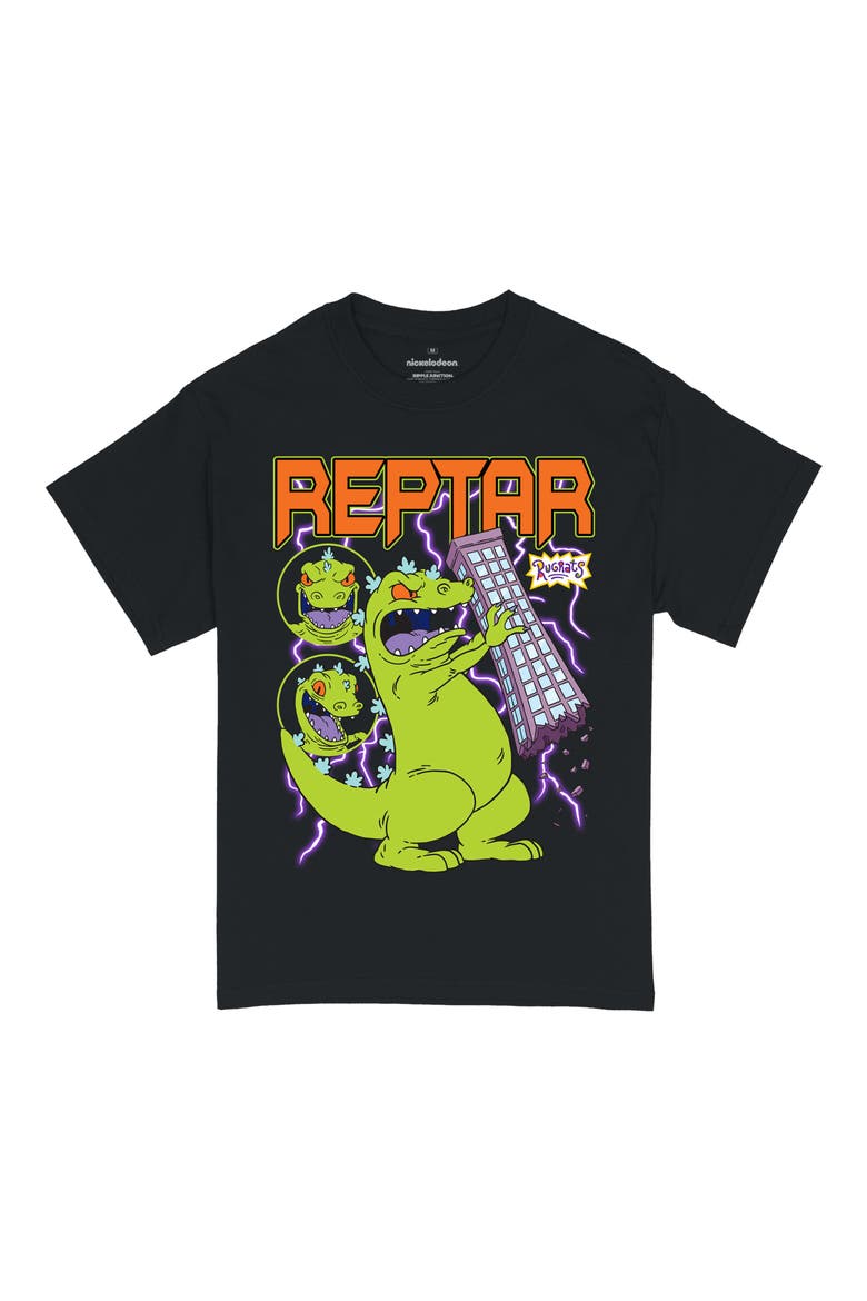 Ripple Junction Rugrats Reptar Lightning Metal Graphic T-Shirt (Men ...