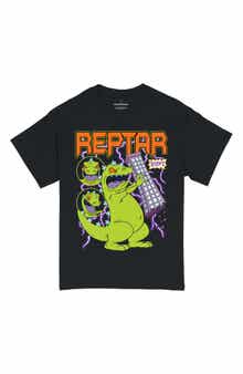 Ripple Junction Rugrats Reptar Lightning Metal Graphic T-Shirt