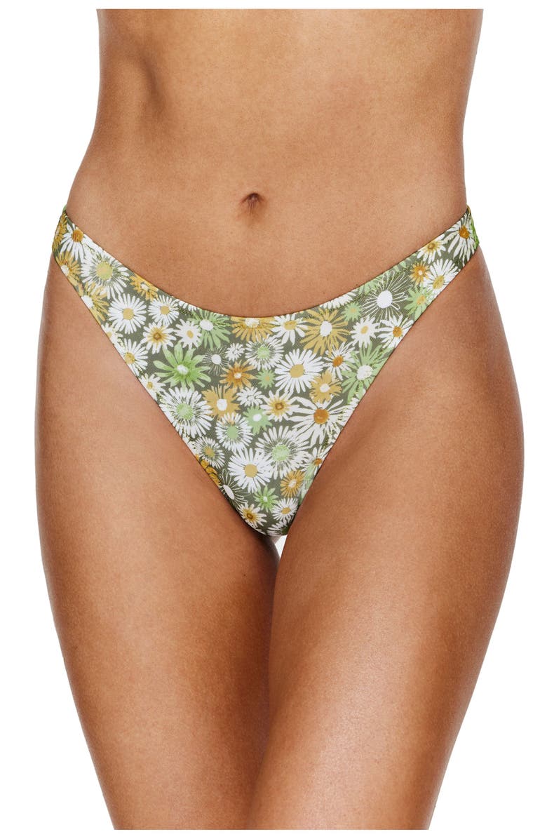 Flirtt Gottex Gardenia Bikini Bottom, Main, color, Green