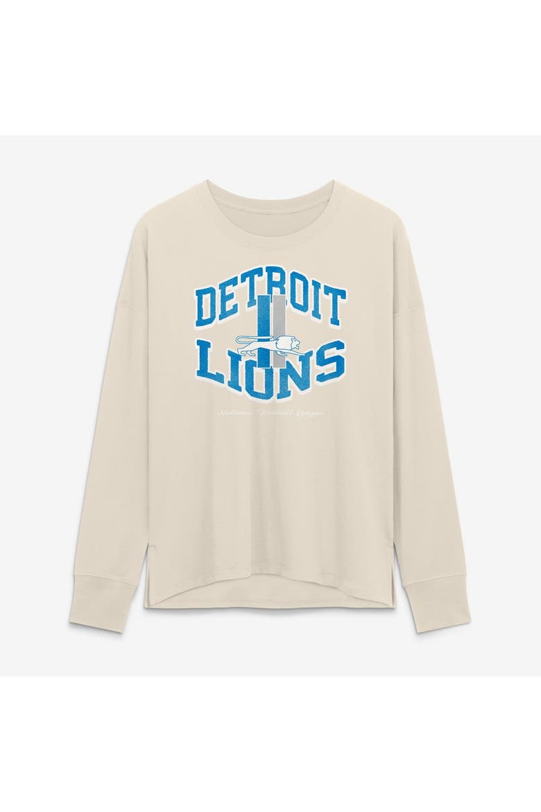 Women's Fanatics Cream Detroit Lions Heritage Legacy Long Sleeve T-Shirt, Main, color, Cream