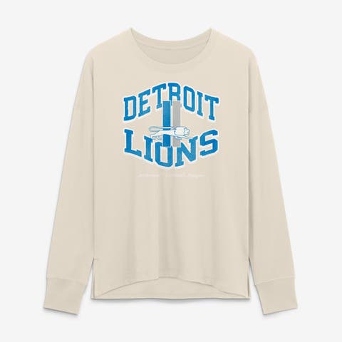Women's Fanatics Cream Detroit Lions Heritage Legacy Long Sleeve T-Shirt