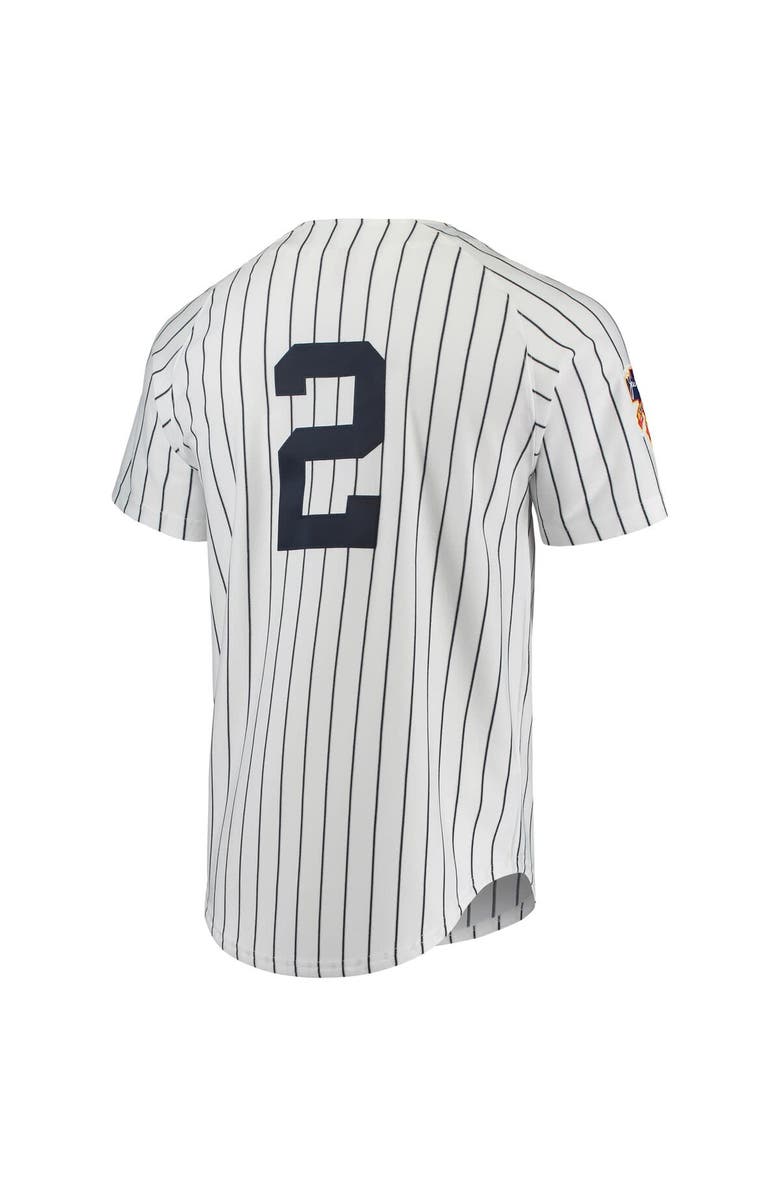 Mitchell & Ness Men's Mitchell & Ness Derek Jeter White New York Yankees 1997 Cooperstown Collection Authentic Jersey, Alternate, color, White