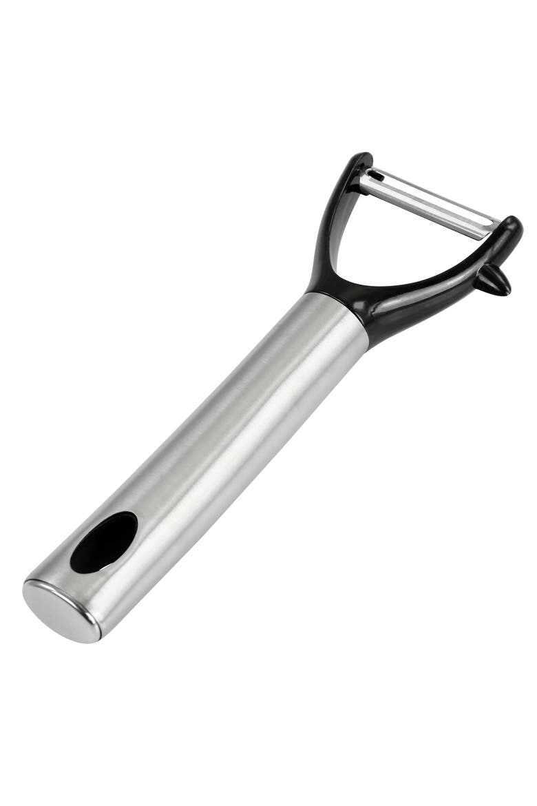 Baldwyn Kitchen Peeler with Stainless Steel Handle, Alternate, color, Black