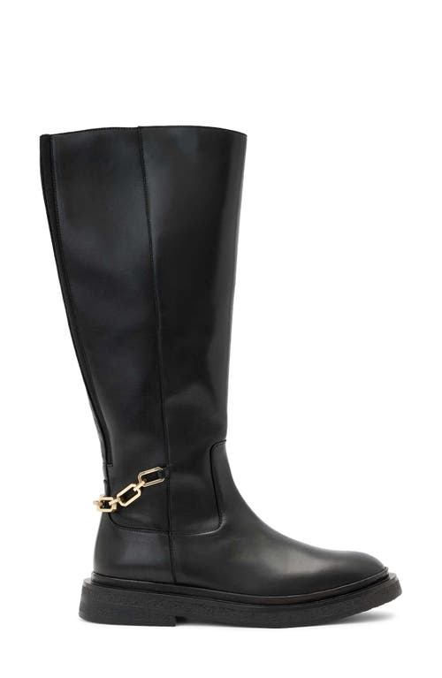Allsaints Escher Rider Knee High Boot In Black