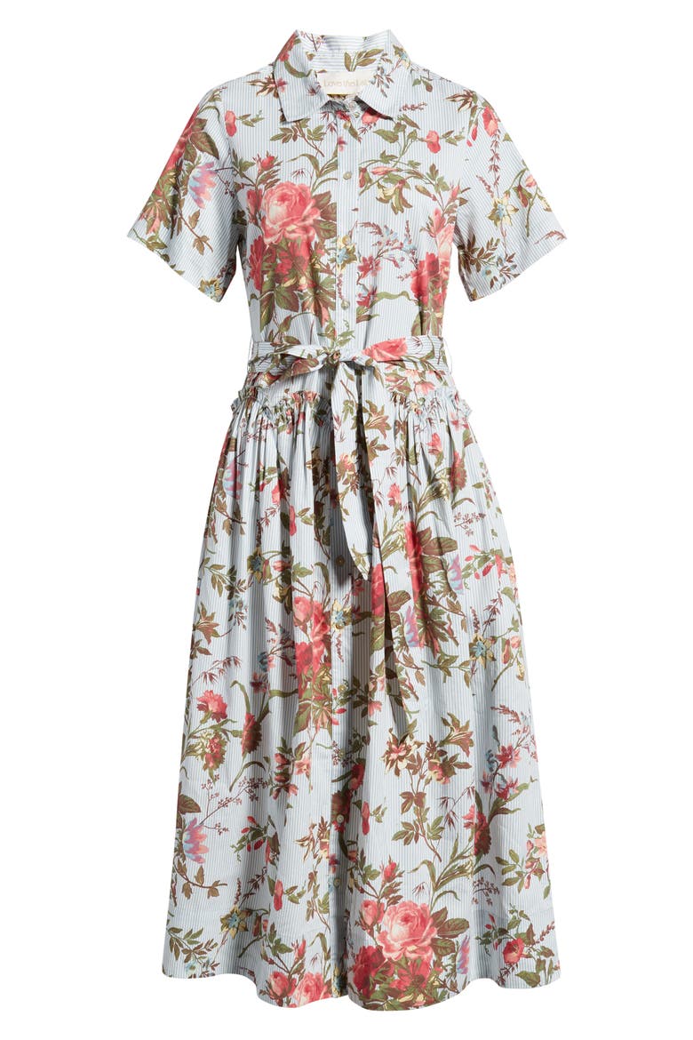 Drew Floral Print Shirtdress, Alternate, color, BATTERSEA FLORAL PRINT