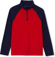 Lands' End Kids Anyweather Fleece Quarter Zip Pullover