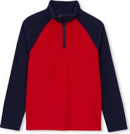 Lands' End Kids Anyweather Fleece Quarter Zip Pullover
