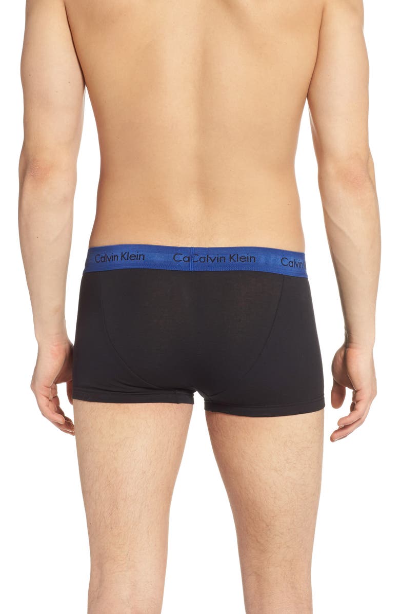 Calvin Klein 3-Pack Stretch Cotton Low Rise Trunks, Alternate, color,
