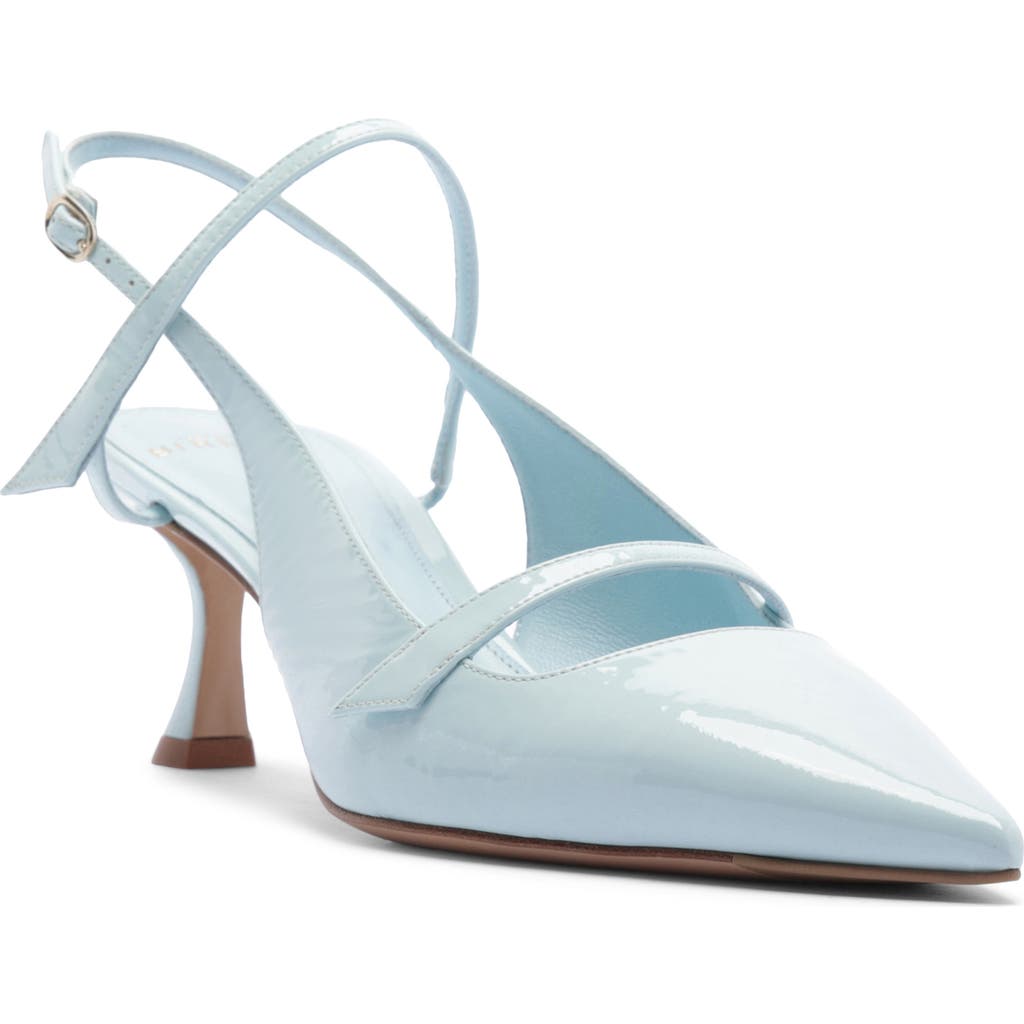 Alexandre Birman Tita Pointed Toe Slingback Pump in Dust Blue at Nordstrom, Size 7