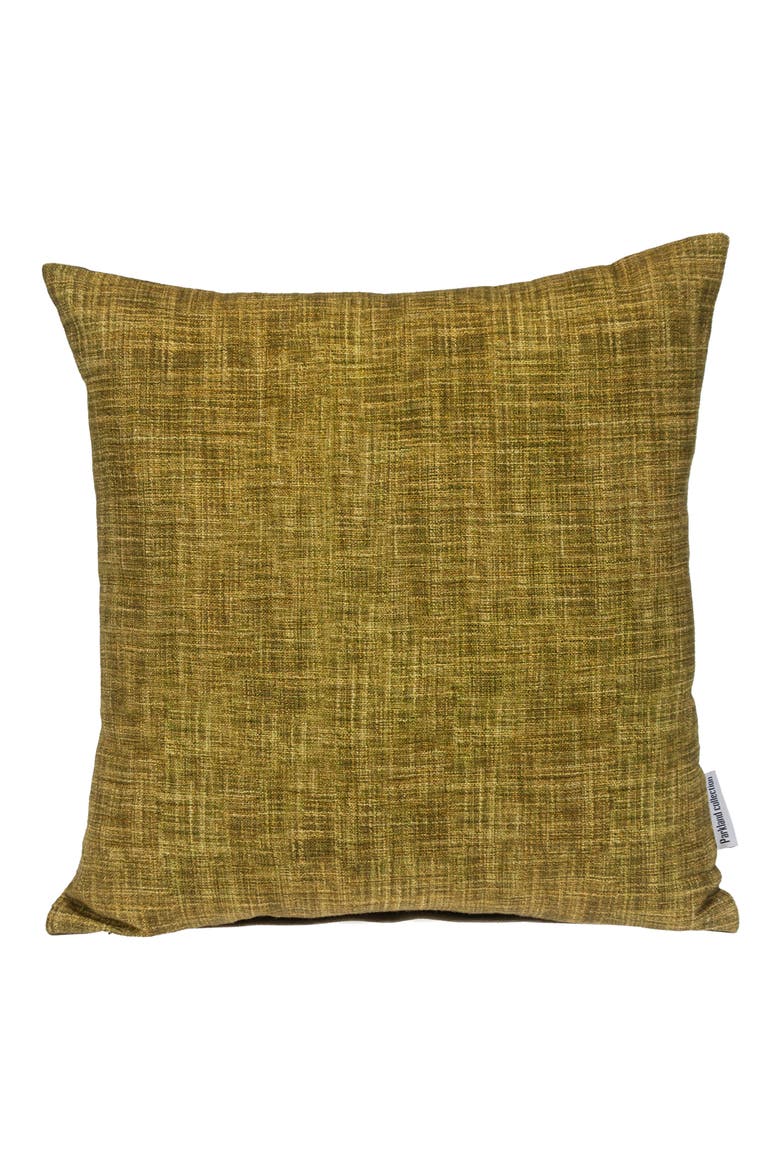 Textured Cotton Pillow, Main, color, GREEN