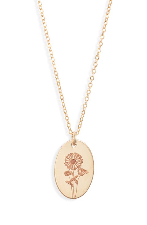 Louise Birth Flower Necklace