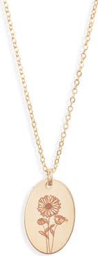Set & Stones Louise Birth Flower Necklace