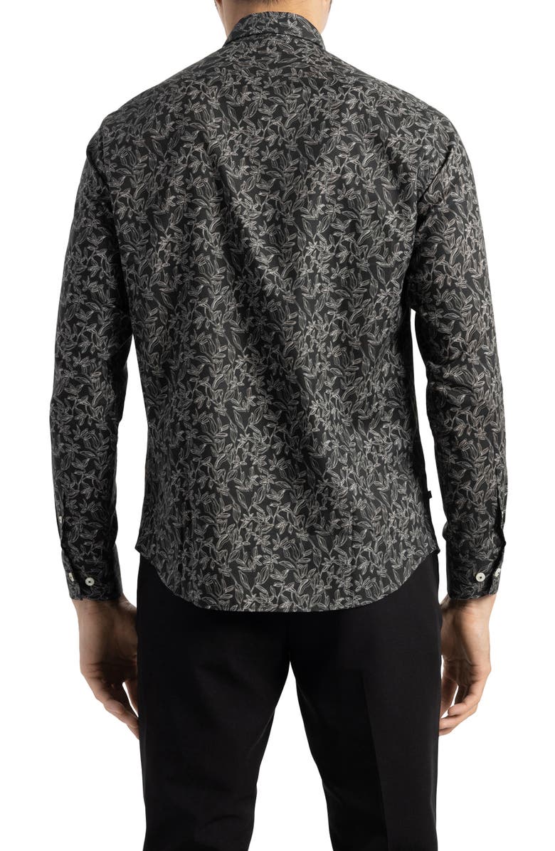 SOFT CLOTH Soft Italian Print Dress Shirt, Alternate, color,