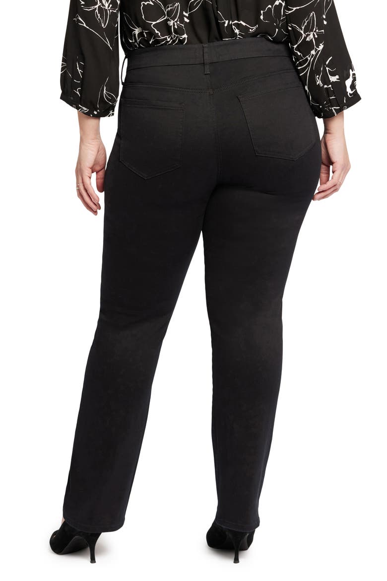 Marilyn Waist Match Straight Leg Jeans, Alternate, color, BLACK