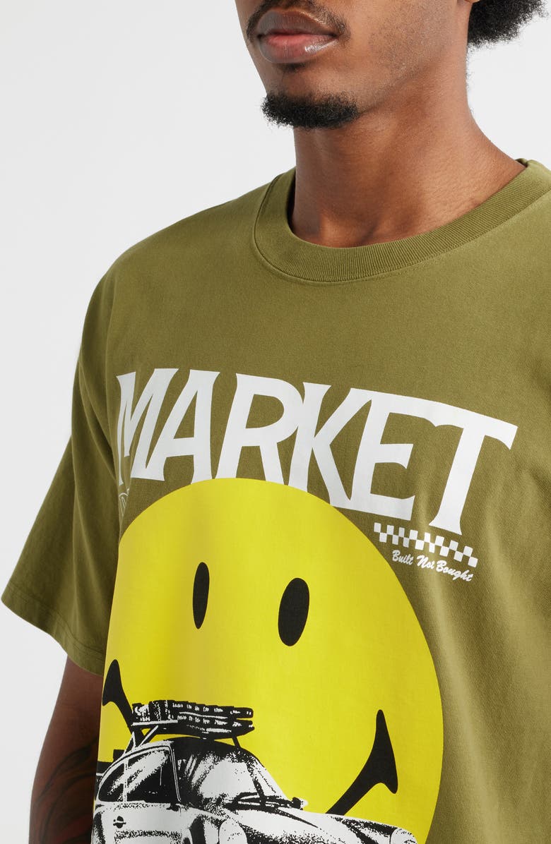 MARKET SMILEY<sup>®</sup> All Four Cotton Graphic T-Shirt, Alternate, color, Sphagnum