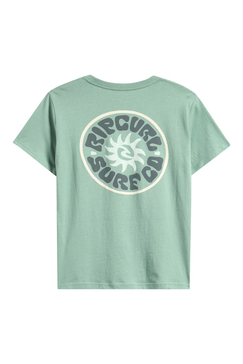 Kids' Pacific Rinse Circle Cotton Graphic T-Shirt, Alternate, color, ALOE